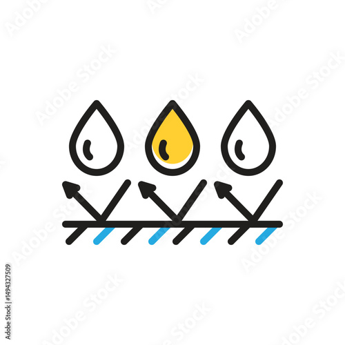Multi color icon for waterproof