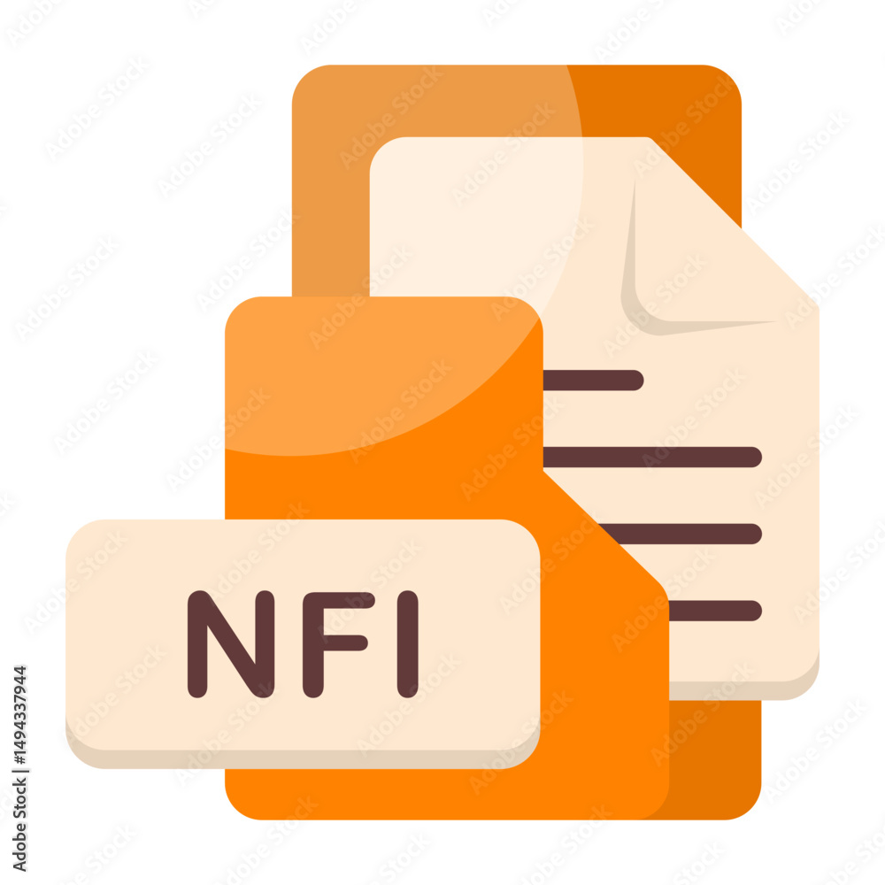 Obraz premium NFI Format Icon