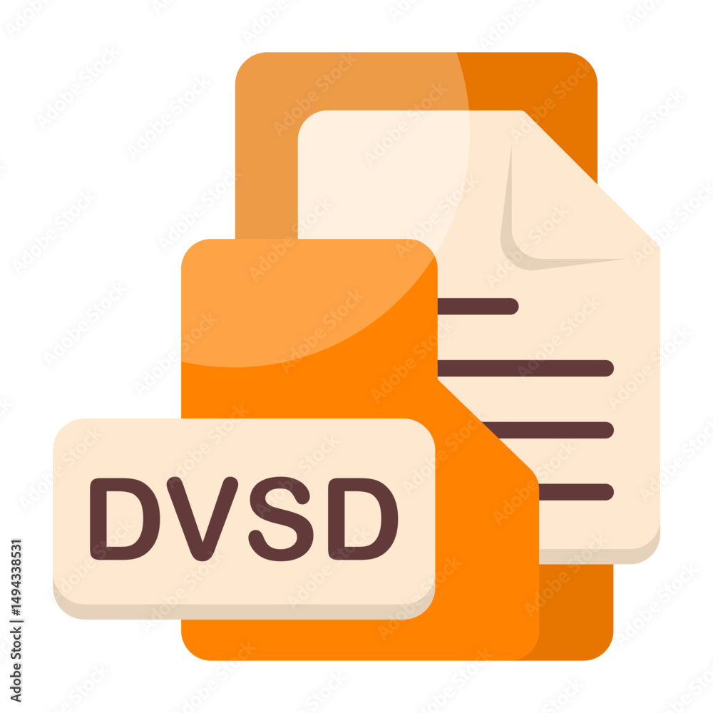 Obraz premium DVSD Format Icon