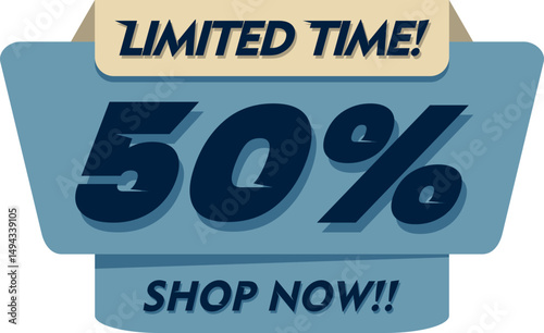 Flat Sales Countdown Banner Element