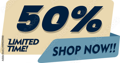 Flat Sales Countdown Banner Element