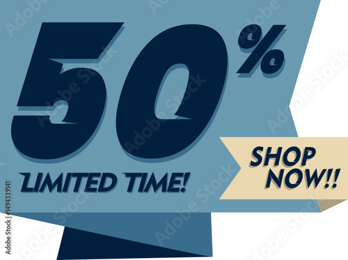 Flat Sales Countdown Banner Element