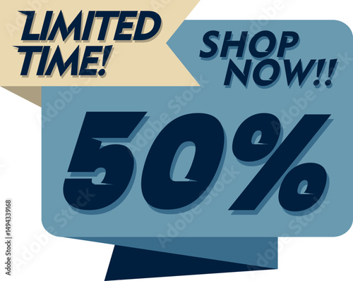 Flat Sales Countdown Banner Element