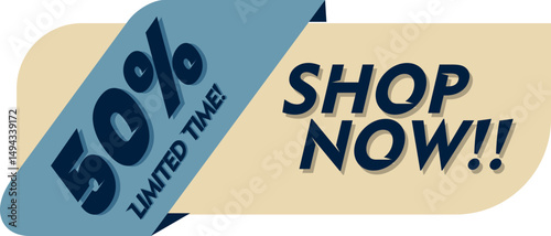 Flat Sales Countdown Banner Element