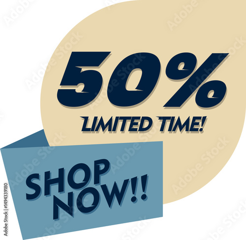 Flat Sales Countdown Banner Element