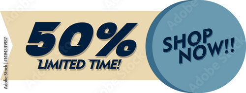 Flat Sales Countdown Banner Element