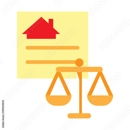 Real Estate Attorney Vector Flat Icon Design
