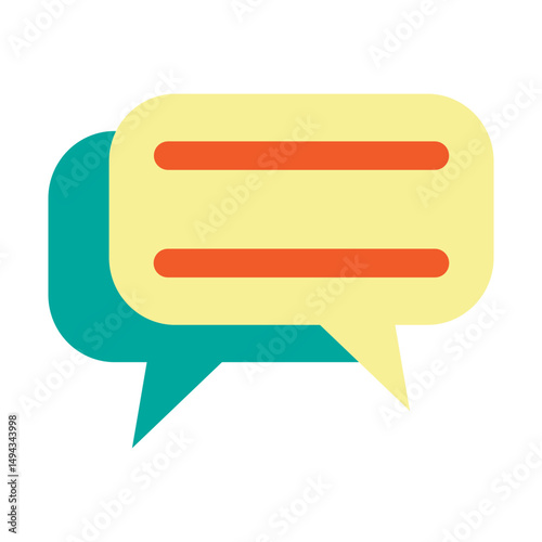 Conversation Vector Flat Icon Design
