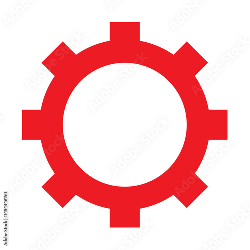 Setting Vector Flat Icon Design