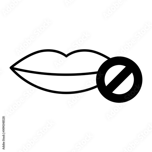 Mute Speech black icon