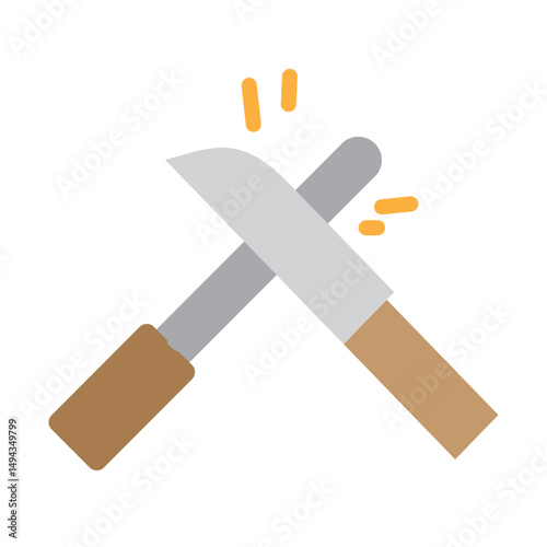 Knife Sharpner Vector Flat Icon Design