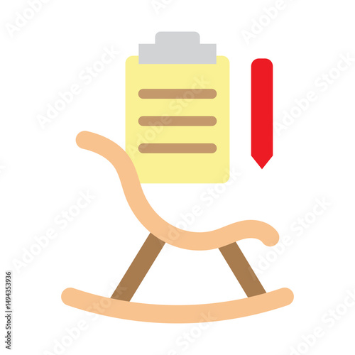 Retirement Planning Vector Flat Icon Design