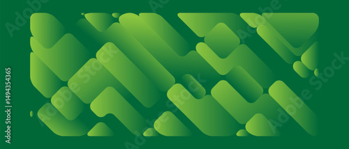 Abstract green geometric background design