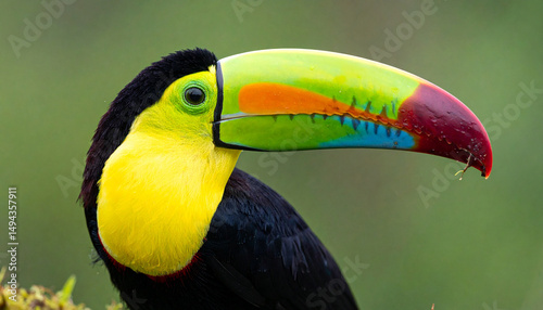 Keel-billed Toucan (Ramphastos sulfuratus) – Colorful Tropical Bird from Costa Rica