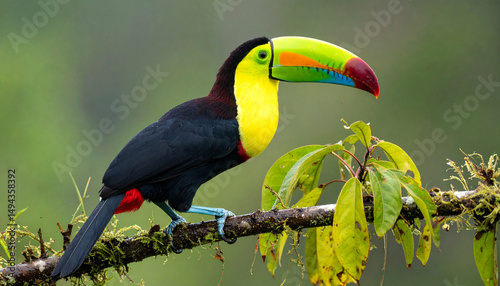 Keel-billed Toucan (Ramphastos sulfuratus) – Colorful Tropical Bird from Costa Rica