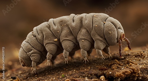Magnified Water Bear: A Microscopic Marvel