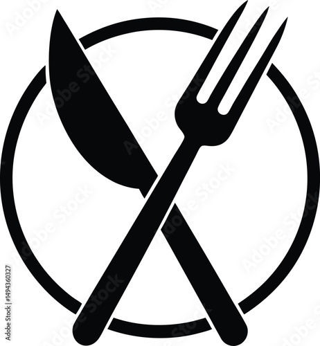 fork and knife icon vector illustration