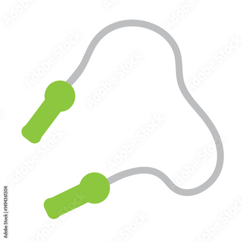 Skip Rope Vector Flat Icon Design