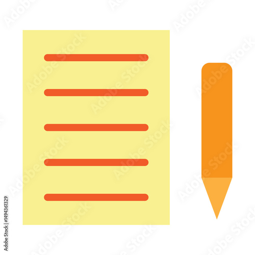 Assignment Vector Flat Icon Design