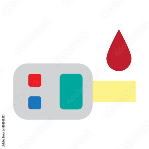 Diabetes Vector Flat Icon Design