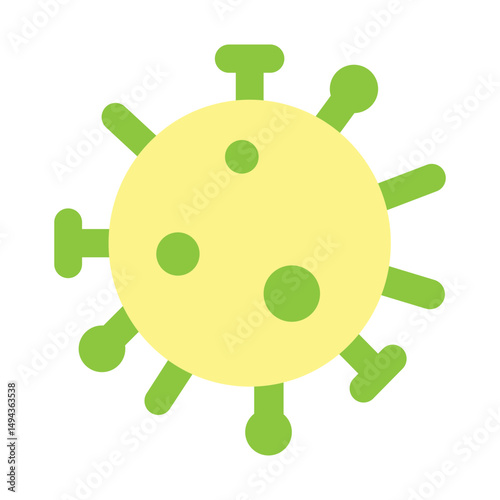 Virus Vector Flat Icon Design