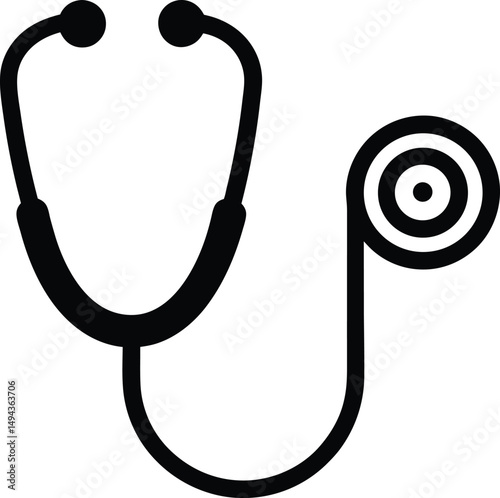 stethoscope icon vector illustration