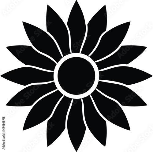 sunflower icon vector illustration