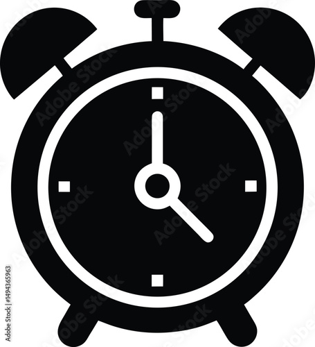 alarm clock icon vector illustration