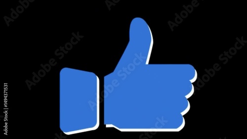 thumb up like symbol icon
