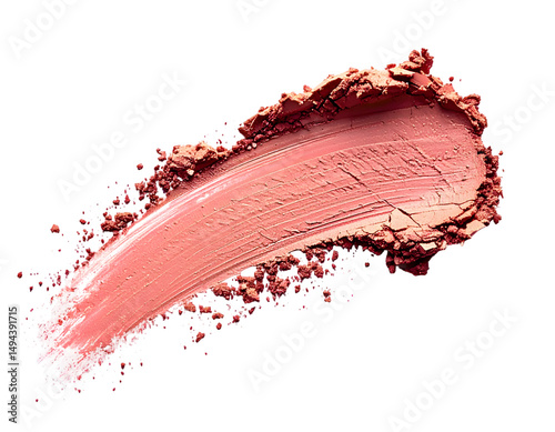 Peach Blush Swatch on Transparent Background