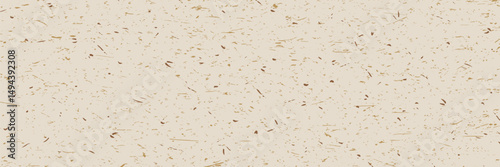 Speckled rice paper texture background with grain effect. Cream, beige color vector organic wallpaper.