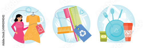 Eco-Friendly Fashion. Sustainable Bamboo Combs. Biodegradable Disposable Tableware.