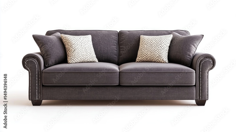 Fototapeta premium Sofa isolated on white
