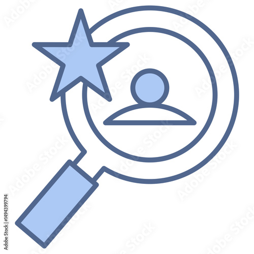 Talent Acquisition Blue Icon