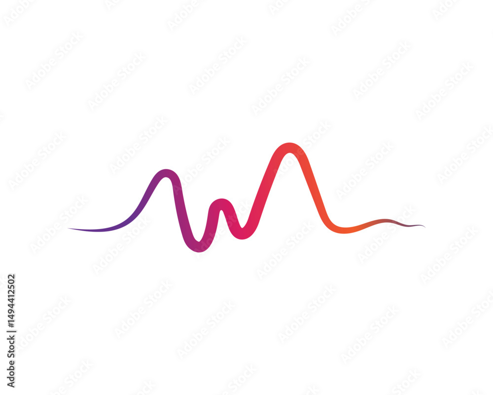 soundwave ilustration logo vector icon template