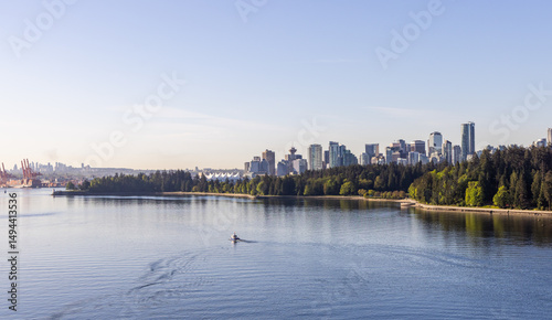 Wallpaper Mural Scenic View of Downtown Vancouver Skyline and Stanley Park Across the Water Torontodigital.ca