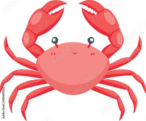crab isolated on white background