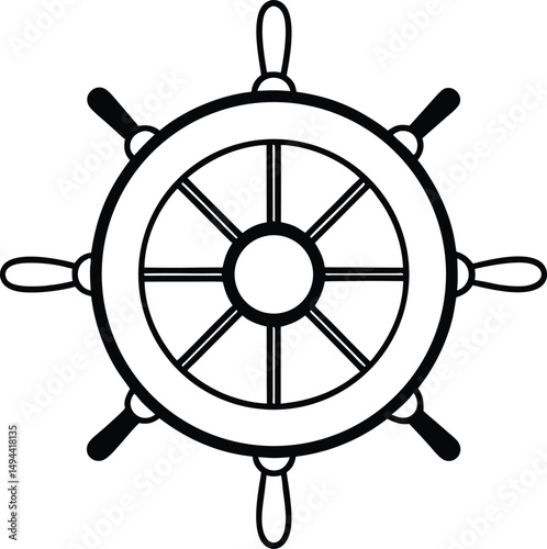 steering wheel vector illustration