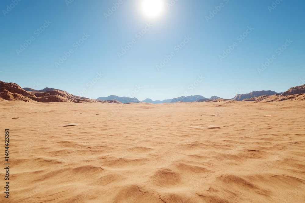 Fototapeta premium Desert landscape panorama