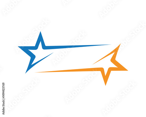 Star logo template vector icon illustration