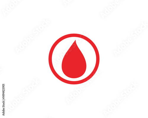 Blood vector icon logo