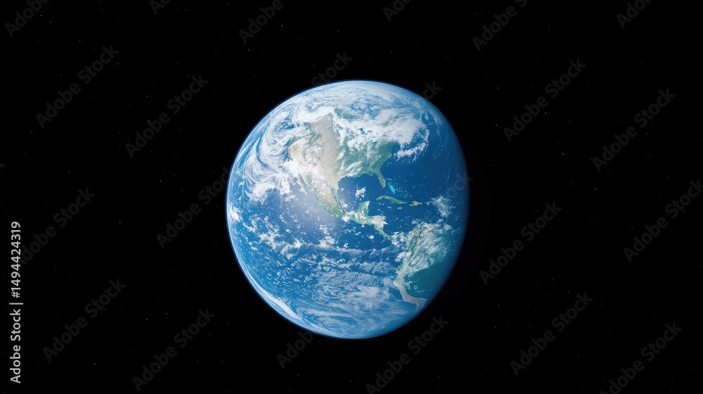 Fototapeta premium Earth from space full view