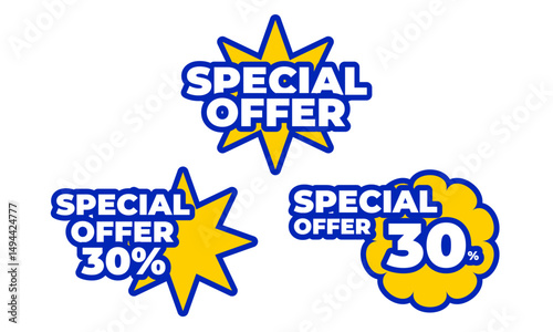 Special Offer Design Label New Discount