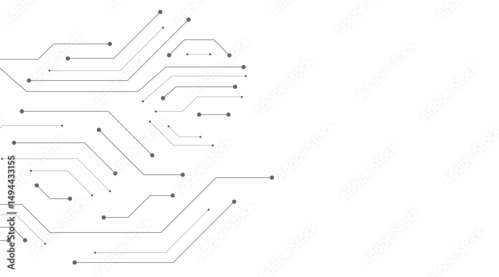 Obraz premium Abstract background with technology circuit board texture. Electronic motherboard illustration. Communication and engineering concept. Vector illustration 