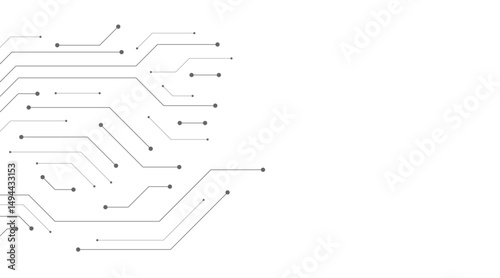Abstract background with technology circuit board texture. Electronic motherboard illustration. Communication and engineering concept. Vector illustration 