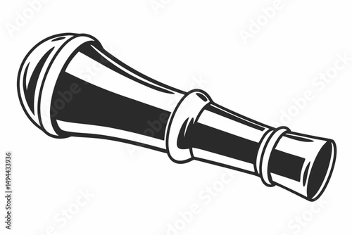 duck call  silhouette vector