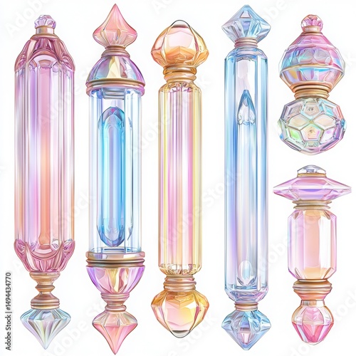 Colorful Decorative Glass Bottles with Elegant Shapes and Styles