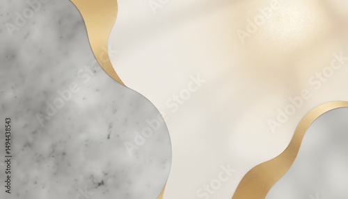 soft grays, creams, and a hint of gold. The overall composition emphasizes understated sophistication and tactile quality.