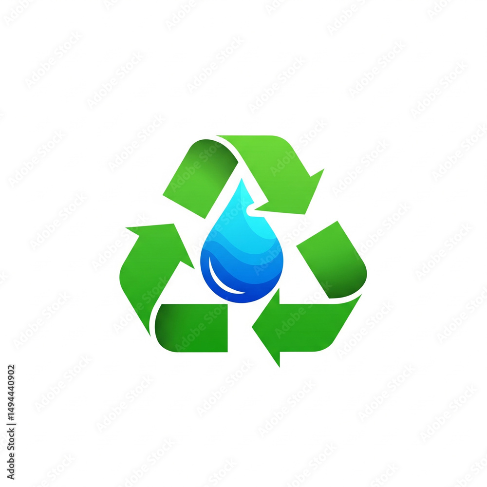 Obraz premium Recycle logo design