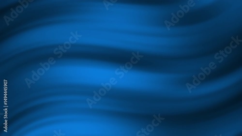 Smooth blue abstract waves create a calming, fluid background effect, Abstract texture Gradient motion Background animation.